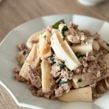 やみつき【シャキシャキ蓮根の塩そぼろ】