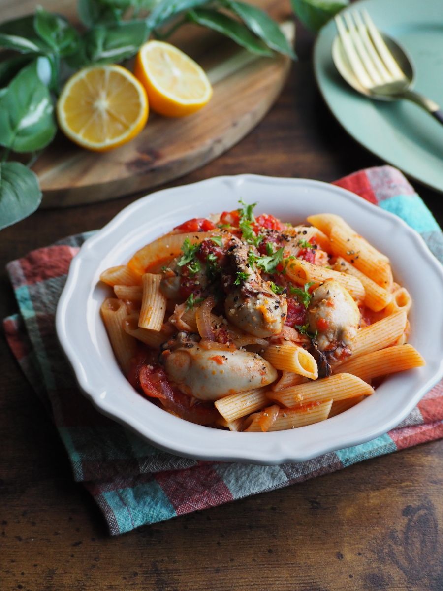 レモン(アラビダ×2) かきのレモンアラビアータ【レモスコで爽やかスパイシー！】 | レシピ