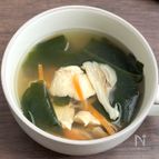 ささみとわかめの中華スープ