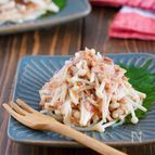野菜高騰時はこれ♪『湯かけえのきの梅ツナおかか和え』