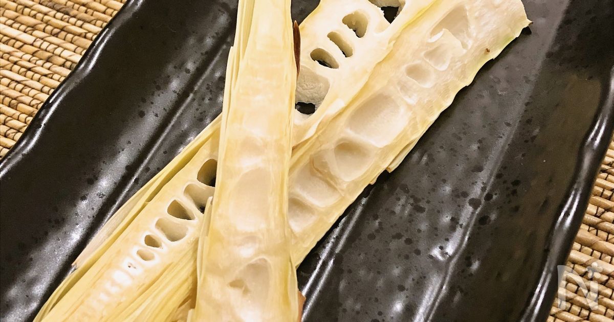 簡単！淡竹（はちく）のグリルマヨ白だし＆一味添え
