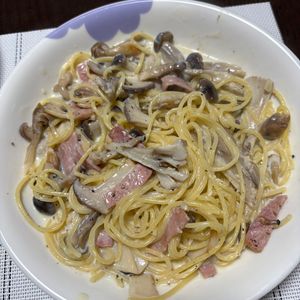 まさの作ってみた!投稿(【きのこのクリームパスタ】白だしで絶品／ワンパンで簡単！)