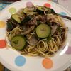 れもちの作ってみた!投稿(【すき焼き味のごちそうパスタ】少ない牛こまで♩節約レシピ)