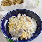 【きのこの和風クリームパスタ】米粉と白だしの…