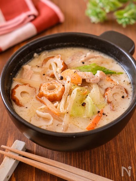 たっぷり野菜のちゃんぽん風スープ
