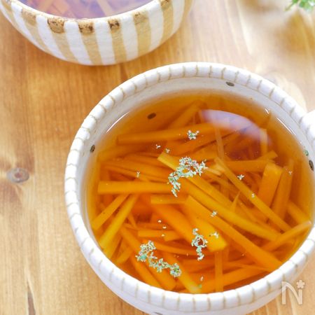 超簡単 人参のめんつゆスープ By Rinaty りなてぃ レシピサイト Nadia ナディア プロの料理家のおいしいレシピ