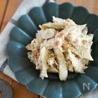 レンジであっという間♪お箸がすすむ！ごぼうの梅ツナマヨサラダ