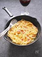 本格カルボナーラ【ワンポットパスタ】