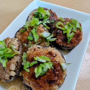 まゆのの作ってみた!投稿(しいたけの肉詰め、ゆず胡椒風味)