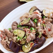 レンジで4分『なすの和風よだれ豚』🐷