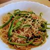 まゆのの作ってみた!投稿(和食のヘルシー惣菜😘糸こんにゃくとピーマンのきんぴら😋)