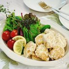 ほぼ10分！3ステップで簡単♡鶏のガーリックレモンマヨソース