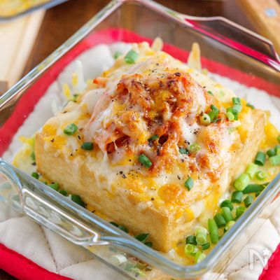 トースターでワンパン！優勝確定！厚揚げ豆腐のキムチーズ焼き