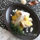 豚肉とパイナップルのソテー　ブルーチーズソース