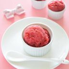 ラズベリーシャーベット♡電子レンジだけで作るから超簡単！