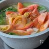 【レタスとトマトのカレースープ】節約/あと一品の工程2