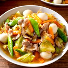 【春野菜たっぷり皿うどん】旬野菜で体が喜ぶ♡