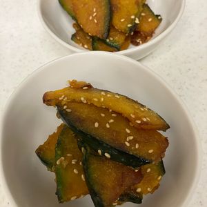 ミントミントの作ってみた!投稿(【かぼちゃの甘辛ごま照り焼き】かぼちゃが甘〜い♡ごま風味♬︎)