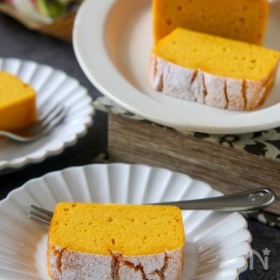 ヘルシー♪しっとりかぼちゃのおからケーキ