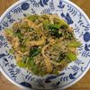 ももの作ってみた!投稿(レンジで簡単!小松菜と油揚げのおかかじゃこ炒め風)