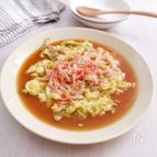 仕事帰りにパパっと！具だくさんカニたま