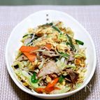 ふんわり玉子の「肉野菜炒め」