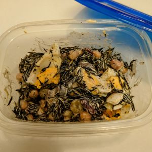 にゃんこさん🐱の作ってみた!投稿(【ひじきとお豆の和風たまごサラダ】調味料これだけで超激旨！)