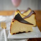 本当は秘密にしたい♡ミキサーで簡単！バスクチーズケーキ