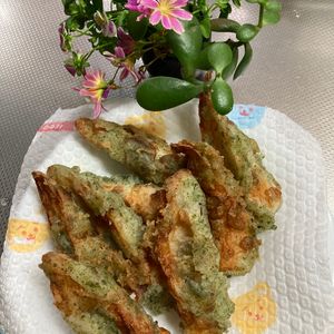 そら・ゆずの作ってみた!投稿(ちくわの磯辺揚げ)