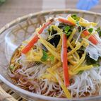 亜麻仁(アマニ)油でまろやか、夏のごちそうめん