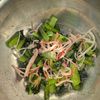 KUMIKOの作ってみた!投稿(レンジで5分!【小松菜とカニかまの旨塩ナムル】)