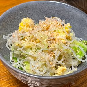 michuの作ってみた!投稿(キャベツとハムと卵のごまマヨ春雨サラダ)
