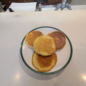 856486の作ってみた!投稿(ベーキングパウダーなし！ふわふわ無添加米粉パンケーキ)