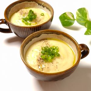 とのちゃまの作ってみた!投稿(【じゃがいもの豆乳ポタージュ】女性にうれしいヘルシースープ)