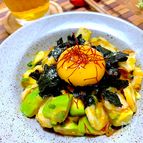 3分おつまみビール用♡ちくわとアボカドのちょい辛ユッケ