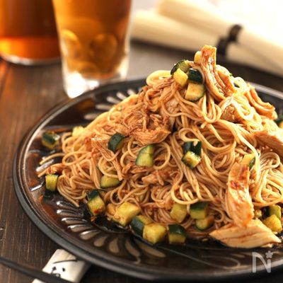 ピリ辛★そうめん♬棒棒鶏風