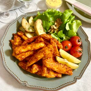 のりのり🐾🎀🤍の作ってみた!投稿(止まらない！スパイシーBBQ味の鶏むねスティックチキン)
