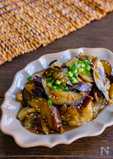 レンジで簡単副菜！なすの旨ぽん和え