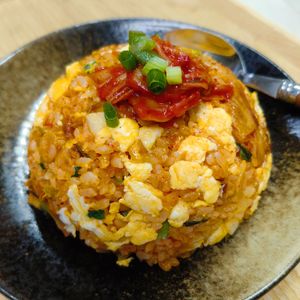 もんぶらん°・*:.。.☆の作ってみた!投稿(【豚こまキムチ炒飯】ほっこりおいしいおうち炒飯♡)