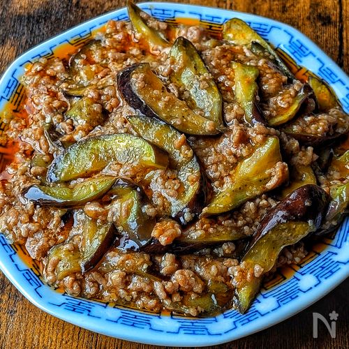 レンジで時短！【簡単麻婆茄なす】