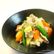 レンジdeらくウマ♪塩バター肉じゃが♡