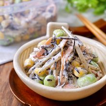 食物繊維たっぷり♡『絶品！ひじきとごぼうの和風マヨサラダ』