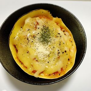 曖昧の作ってみた!投稿(そうめんかぼちゃトマトソースボード)