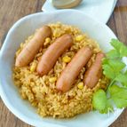 【ウィンナーとコーンのカレーピラフ】炊飯器で簡単♪