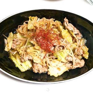 ごんべすの作ってみた!投稿(回鍋肉風《もやしとキャベツのにんにく味噌炒め》)
