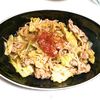 ごんべすの作ってみた!投稿(回鍋肉風《もやしとキャベツのにんにく味噌炒め》)