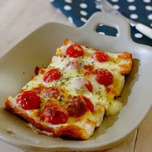 竹輪のトマトチーズ焼き