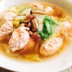 たくさん食べよう♪白菜と鶏だんごのスープ煮