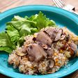 ジビエ釜飯「牡丹肉とアーモンドの釜飯」