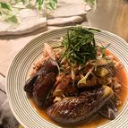 茄子と豚肉の美味あんかけ